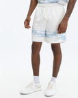 Capone Shorts Bottom Print Blue