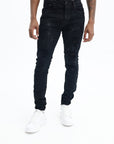 Purple Jeans Slim Black Oil Spill-AL Capone Premium