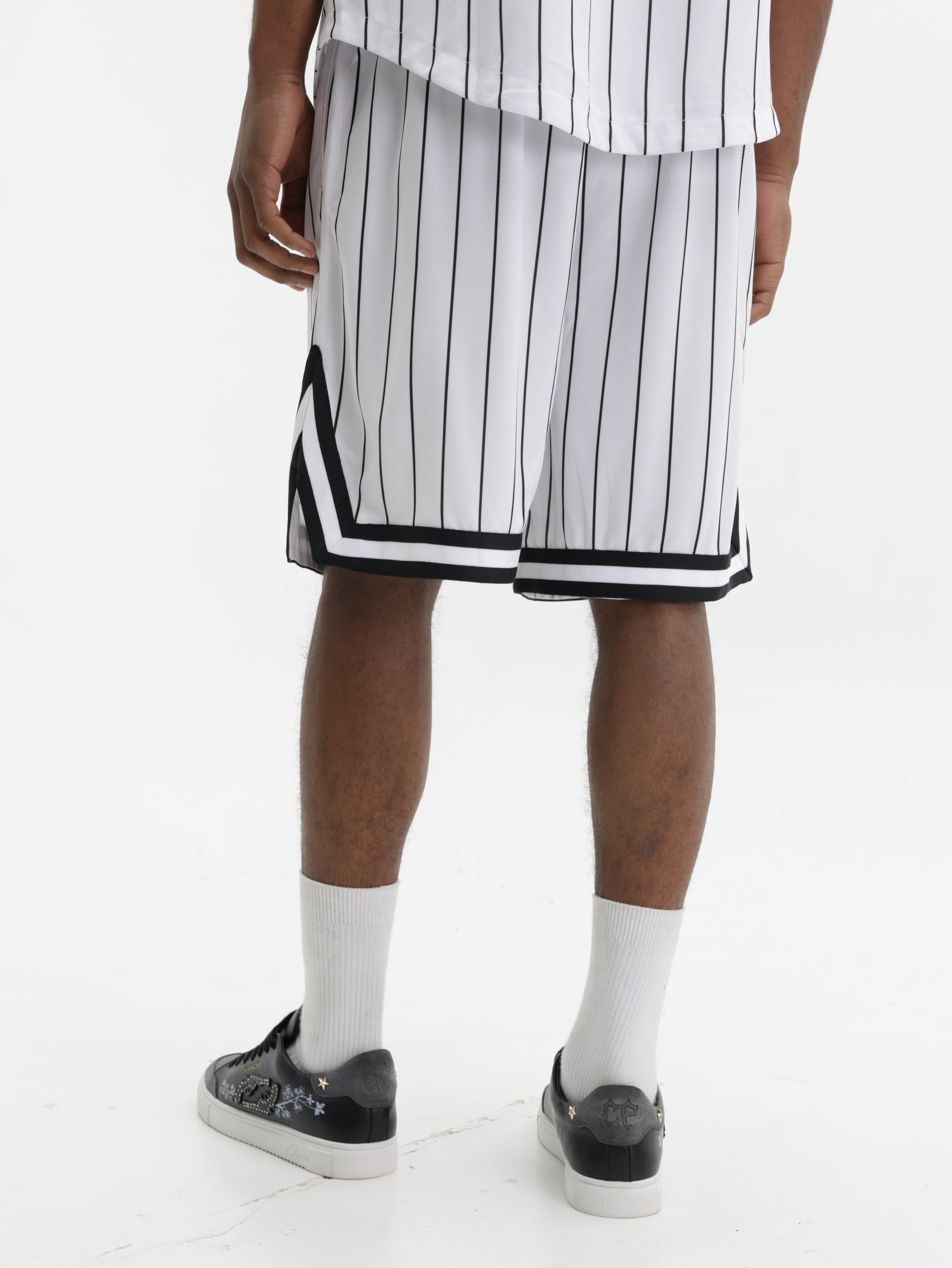 Karl Kani Shorts Pinstripe Mesh White – AL Capone Premium