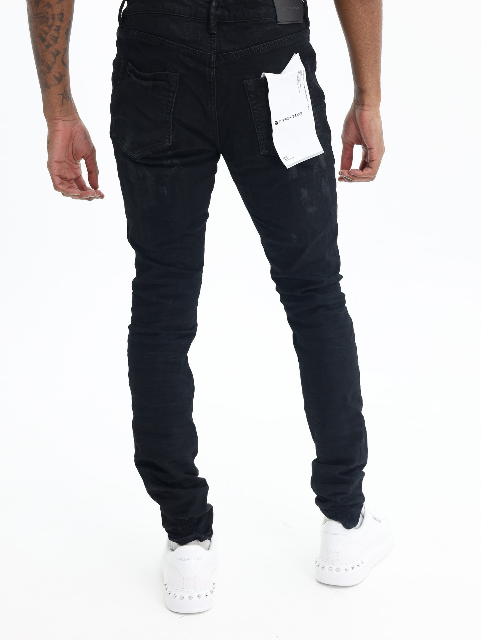Purple Jeans Slim Black Oil Spill-AL Capone Premium