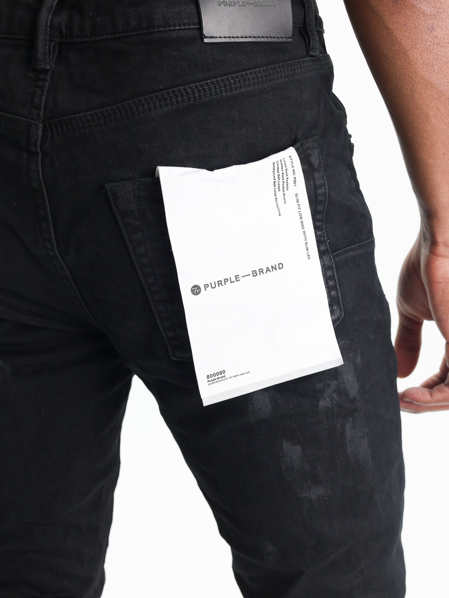 Purple Jeans Slim Black Oil Spill-AL Capone Premium