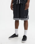 Karl Kani Shorts Pinstripe Mesh Black