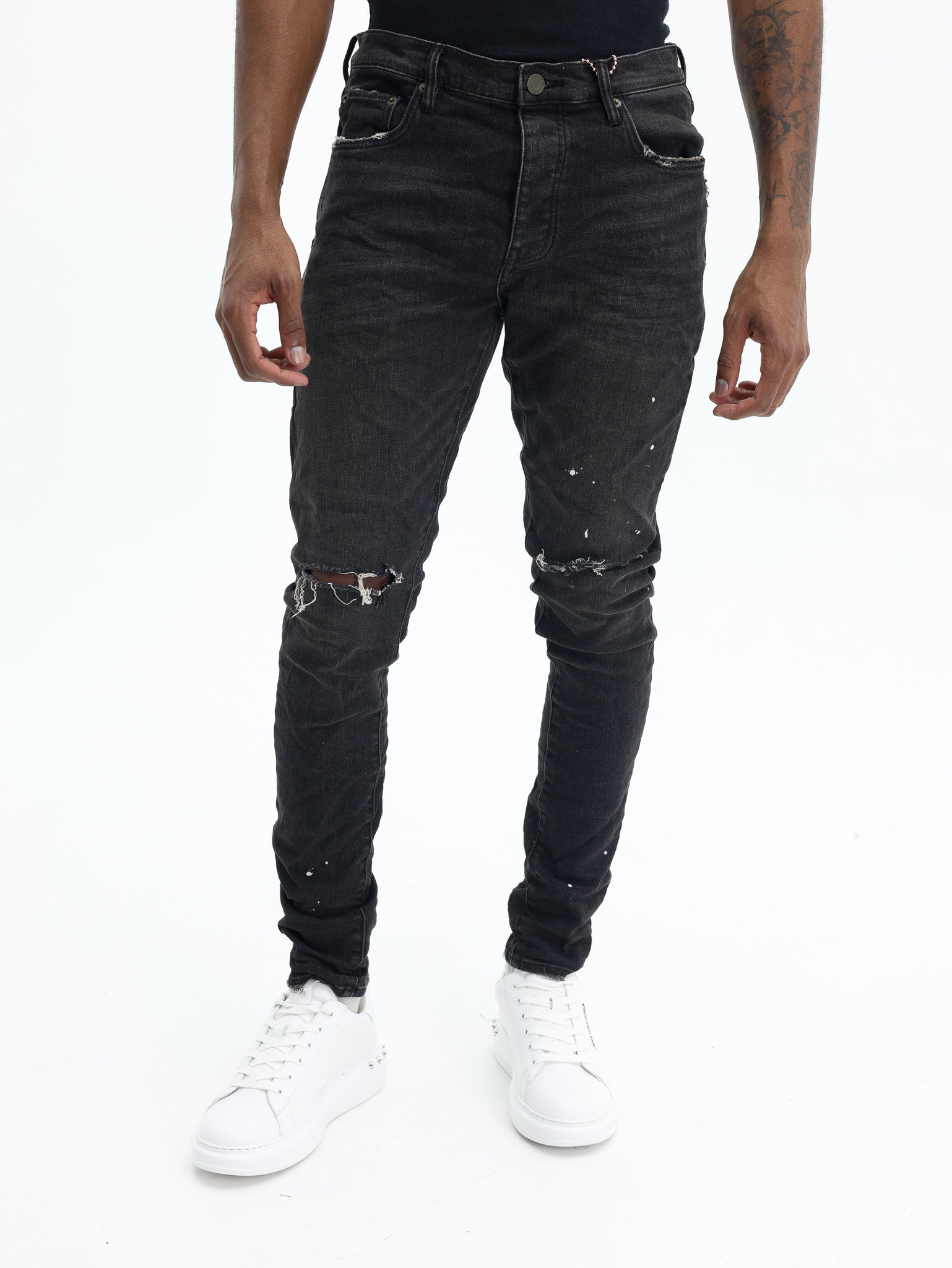 Purple Jeans Overspray Black-AL Capone Premium