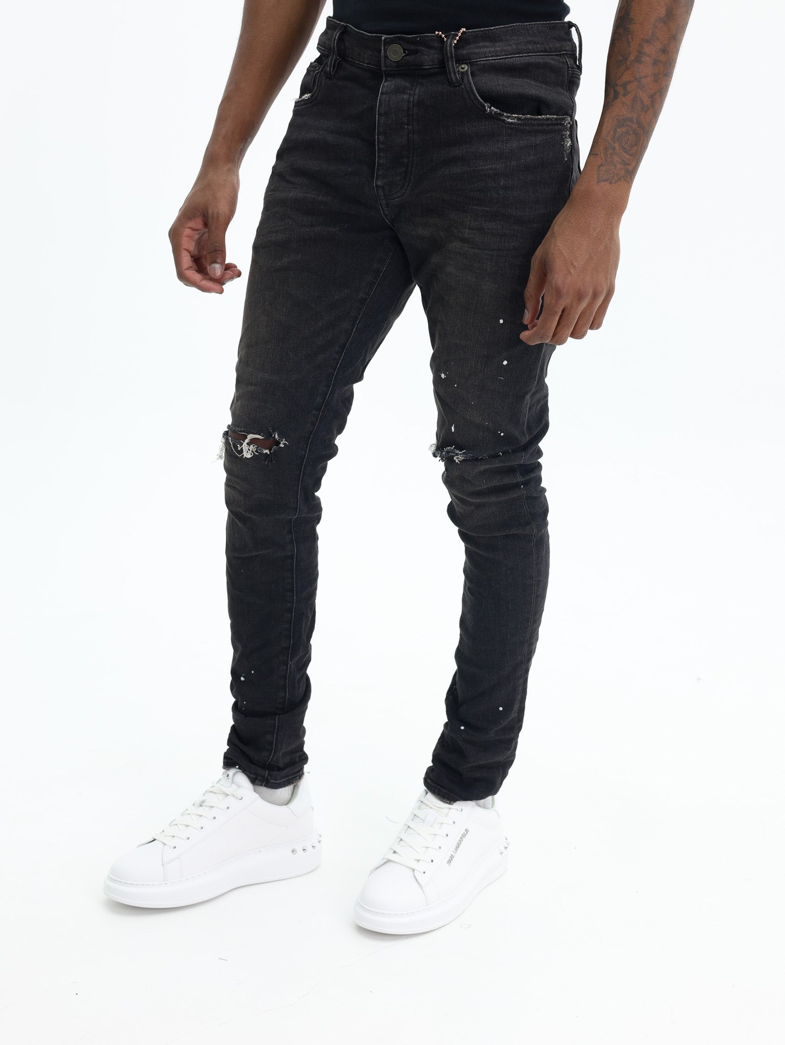 Purple Jeans Overspray Black-AL Capone Premium