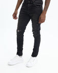 Purple Jeans Overspray Black-AL Capone Premium