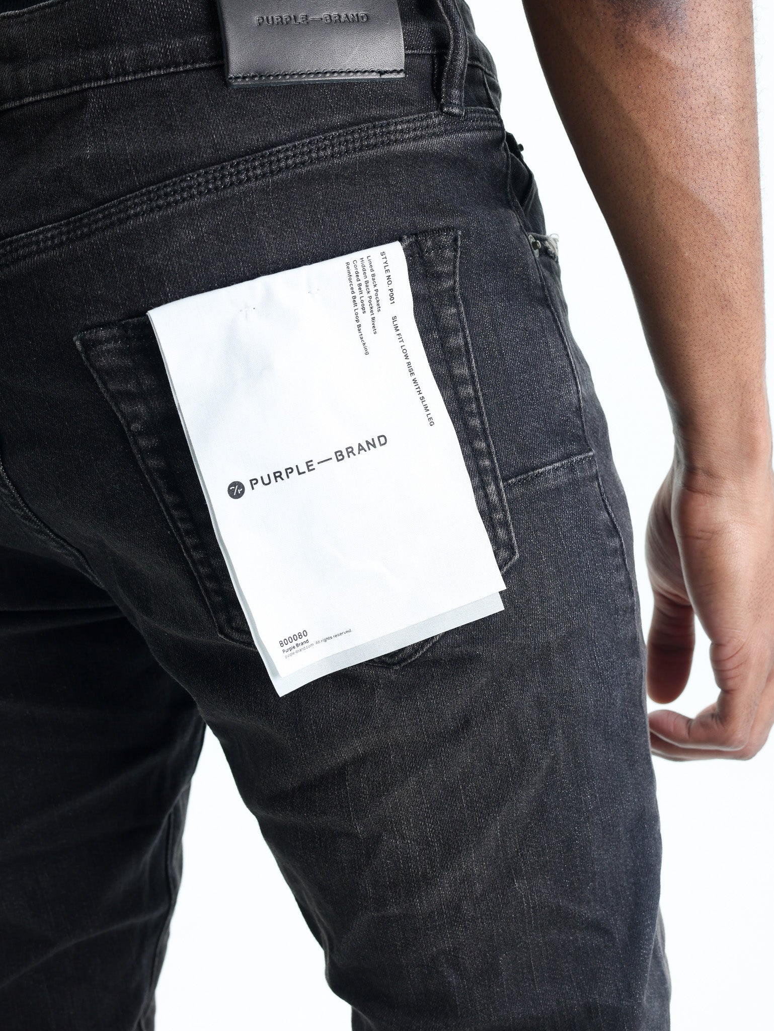 Purple Jeans Overspray Black-AL Capone Premium