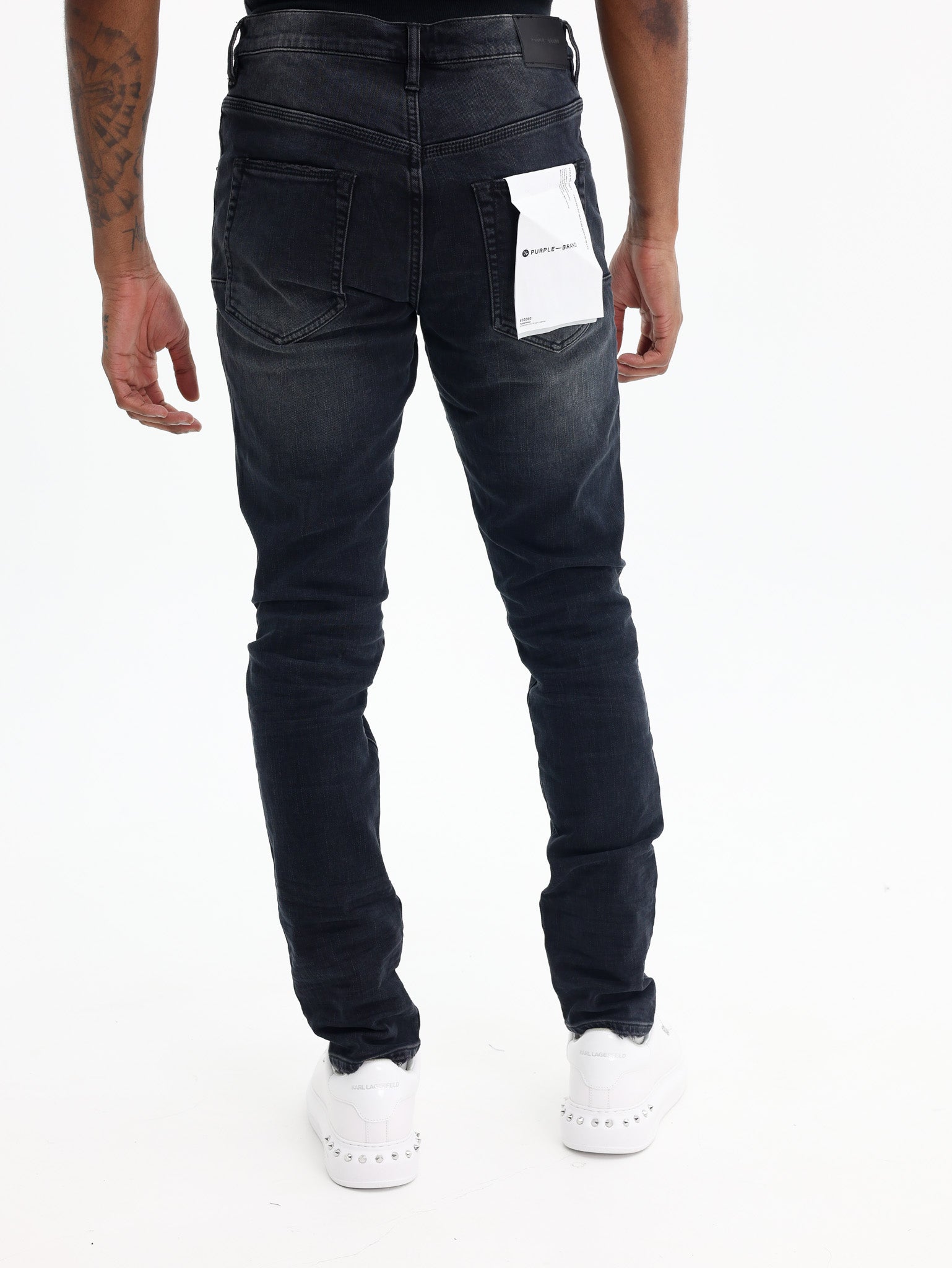 Purple Jeans Drop Fit Mid Rise Black-AL Capone Premium