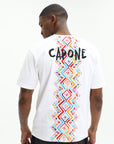 Capone T-Shirt Corner Logo White-Black