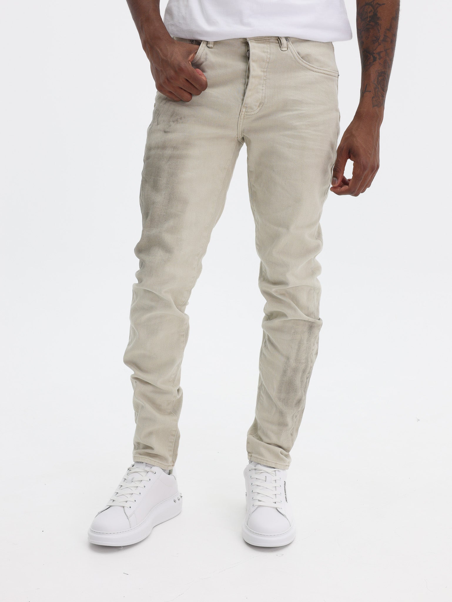 Purple Jeans Skinny Haze Pelican Khaki-AL Capone Premium