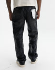 Purple Jeans Open Carpenter Panel Black