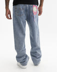 Ice Cream Jeans Check Lined Vintage Wash Blue