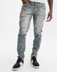 Purple Jeans Skinny Printed Indigo