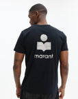 Isabel Marant Zafferh Tee Shirt Black/Ecru