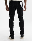 Purple Jeans Skinny Pinstripe Black