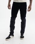 Purple Jeans Skinny Flock Dipped Navy