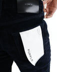 Purple Jeans Skinny Flock Dipped Navy