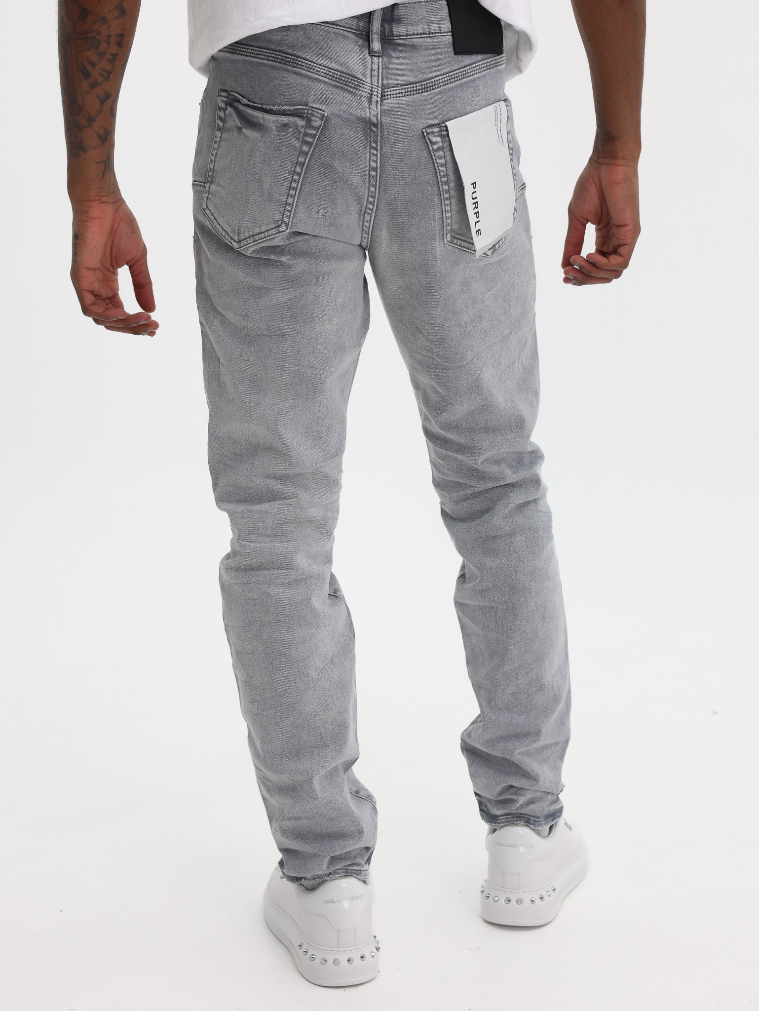 Purple Jeans Alloy Studs Overdyed Grey-AL Capone Premium