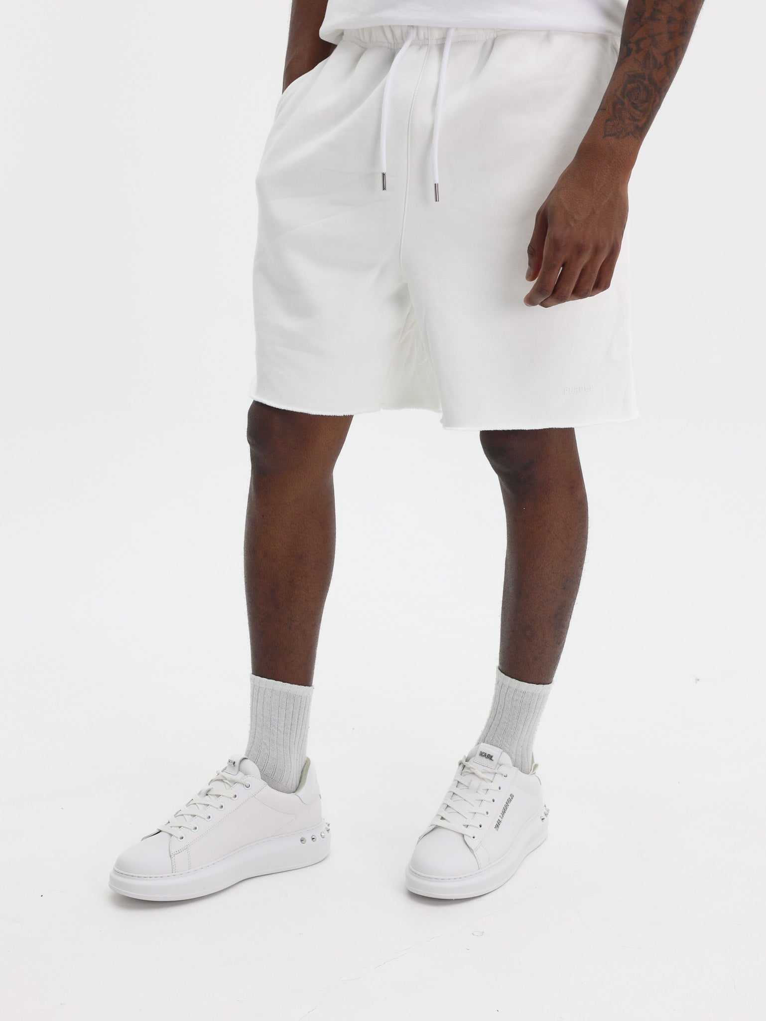 Purple Shorts Fleece Off-White-AL Capone Premium