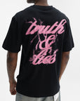 Karl Kani T-Shirt Retro Backprint Light Black-Pink