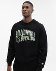 Billionaire Boys Club Sweater Tri-tone Arch Logo Crewneck Black