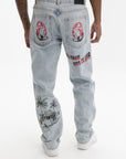 Billionaire Boys Club Jeans Souvenir Straight Leg Light Wash Blue