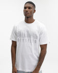 Billionaire Boys Club T-Shirt Rhinestone Straight Logo White