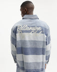 Billionaire Boys Club Shirt Script Denim Long Sleeve Rugby Light Wash Blue