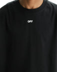 Off - White T-Shirt Rubbed Paint Arrows Black