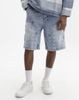 Billionaire Boys Club Denim Shorts Diamonds & Dollars Carpenter Light Wash Blue