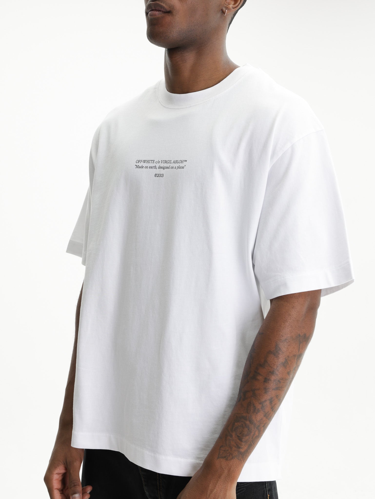Off - White T-Shirt Statement SS Skate White - AL Capone Premium