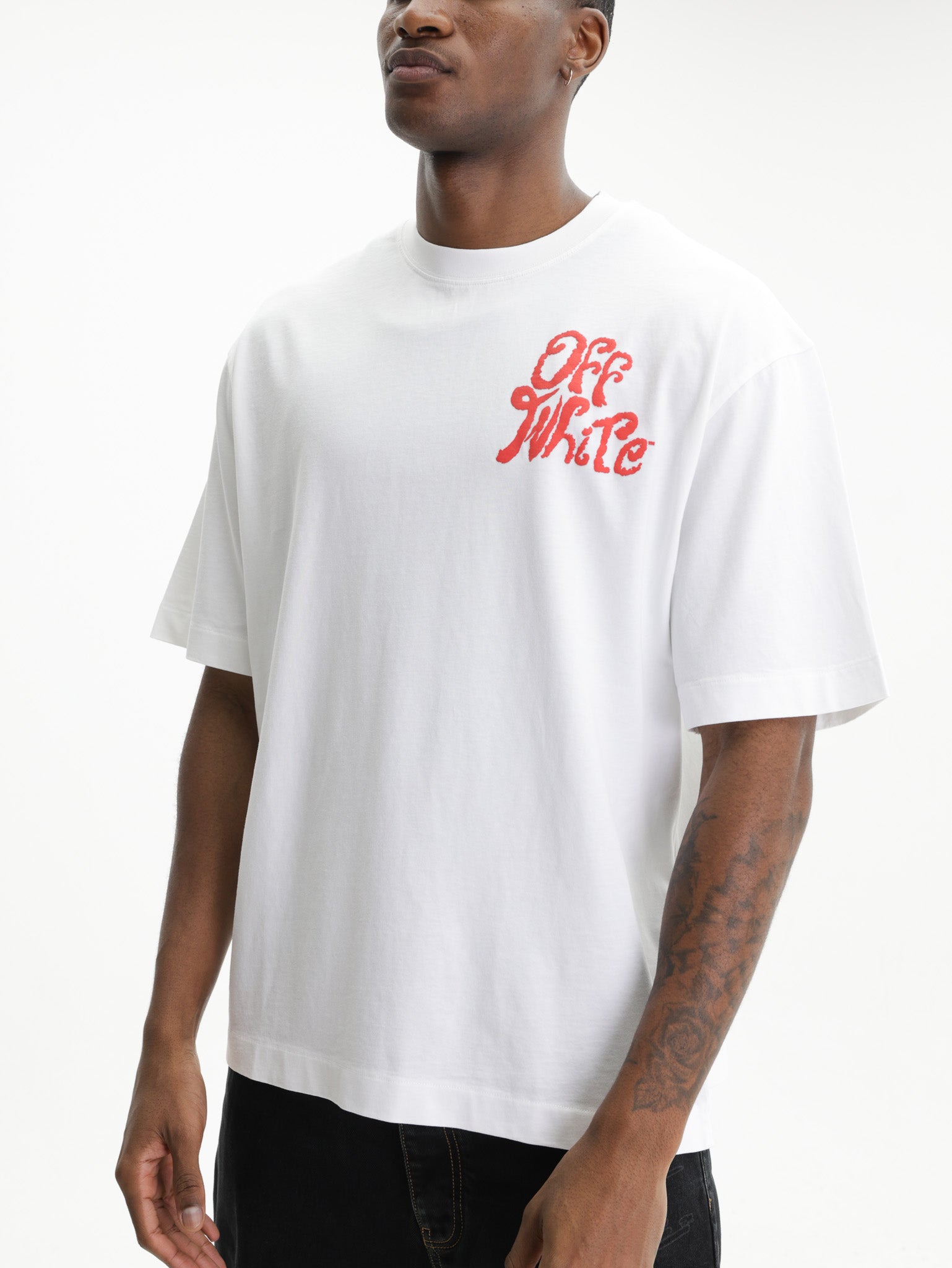 Off - White T-Shirt Grass Ink SS White - AL Capone Premium