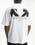 Off - White T-Shirt Half Arrows SS Skate White