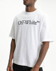 Off - White T-Shirt Big Bookish Skate White