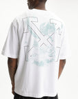 Off - White T-Shirt Moon SS Skate Tee White