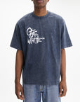 Off - White T-Shirt Skate Vibe Mar Skate Midnight Blue