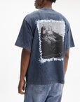 Off - White T-Shirt Skate Vibe Mar Skate Midnight Blue