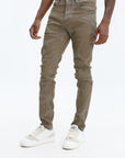 Purple Jeans Fracture Coated Tan
