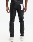 Purple Jeans Skinny Mono Embossed Film Black