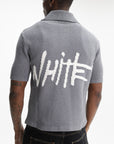 Off - White Golfer Shared Logo Knit Grey