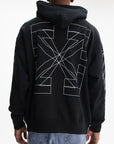 Off - White Hoodie Big Double Arrow Black