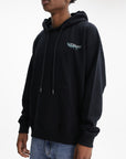 Off - White Hoodie Moon Skate Black