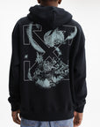 Off - White Hoodie Moon Skate Black