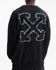 Off - White T-Shirt Script Arrow Skate Black
