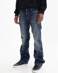 Off - White Jeans Diag Twisted Stack Dark Wash