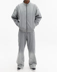 Off - White Track Pants Slouchy Garment Dye Grey