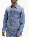 Off - White Jacket Half Arrow Denim Medium Wash