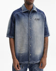 Off - White Shirt Cherry Bowling Dark Wash