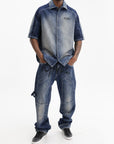 Off - White Shirt Cherry Bowling Dark Wash