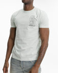 Off - White T-Shirt Big Double Arrow Light Blue