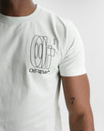 Off - White T-Shirt Big Double Arrow Light Blue